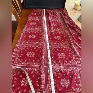 Kiss & Cry Bandana print Burgandy maxi skirt